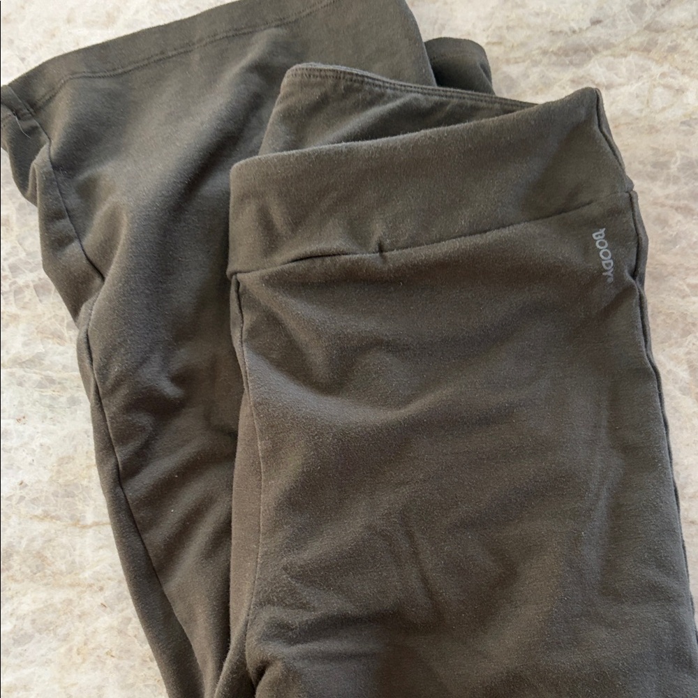 BOODY Olive Green flare leggings Bottoms